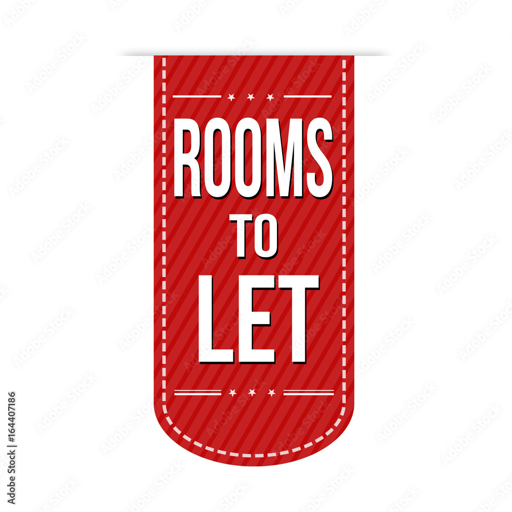 Fototapeta premium Rooms to let sign or stamp
