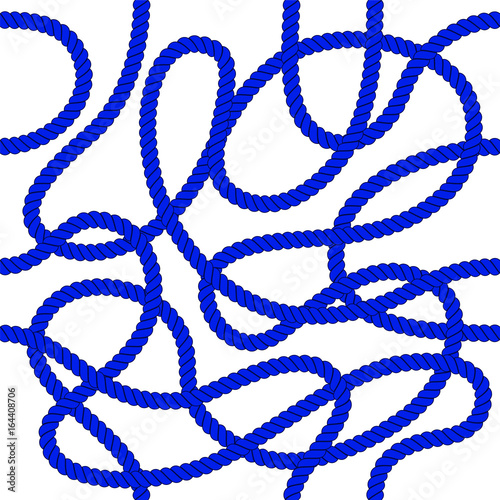 Seamless  sea rope  pattern, background