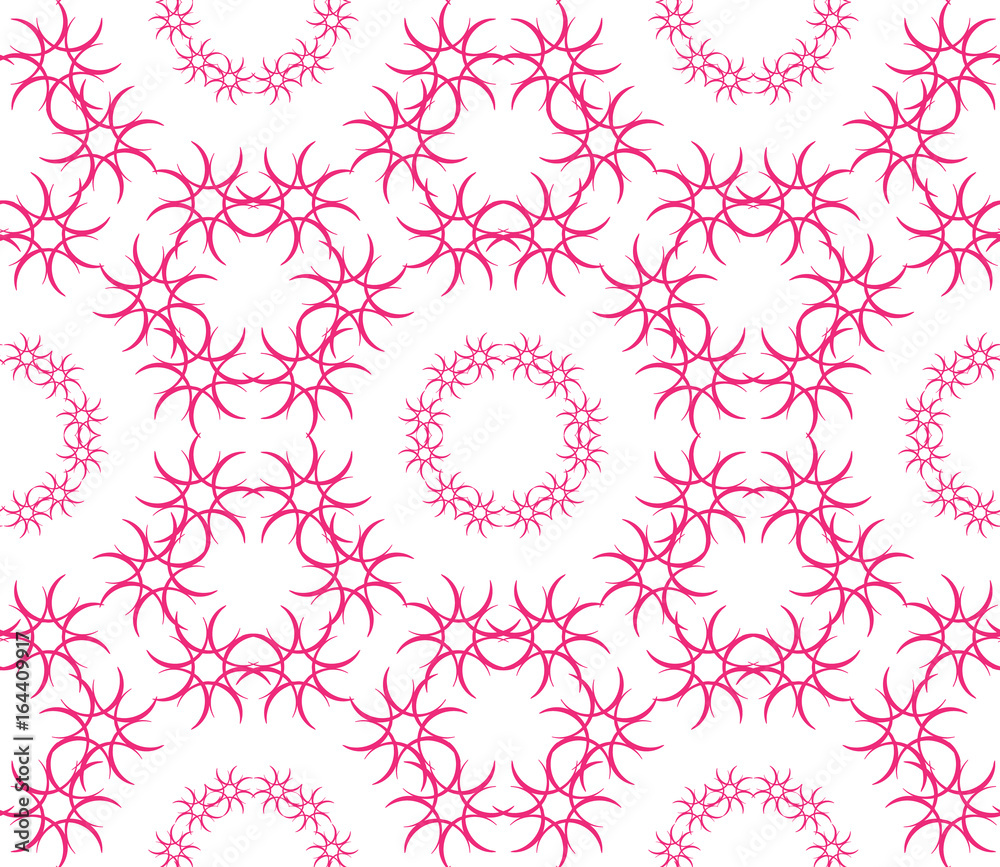 Abstract seamless pattern of a circular form.
