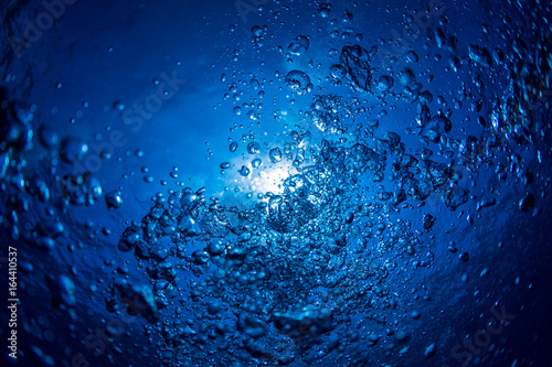 Underwater Bubbles and Sun Light