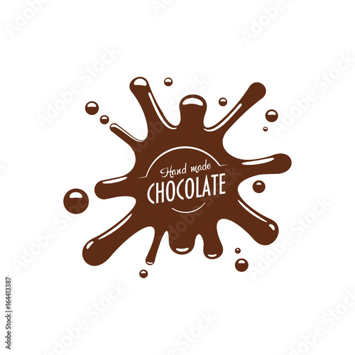 Vector chocolate splash confectionery icon