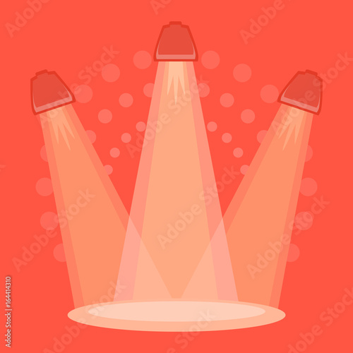 Bright spotlights background