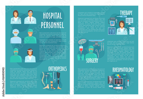 Medical brochure for hospital personnel doctors
