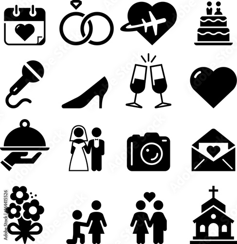 Wedding Icons - Black Series
