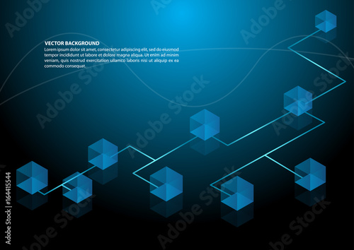 Network connection concept background