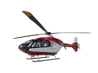Handdoek met foto Helikopter Ambulancehelikopter tijdens spoedmissie  © daphnusia