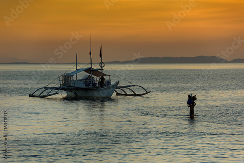 Diving boat - Donsol - Philippines  photo