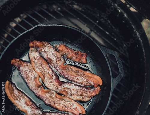 Bacon in a Cast Iron Pan