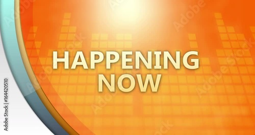 Generic Local News interface for TV Screens - Happening now