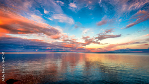 Sunset at Lake superior © Like