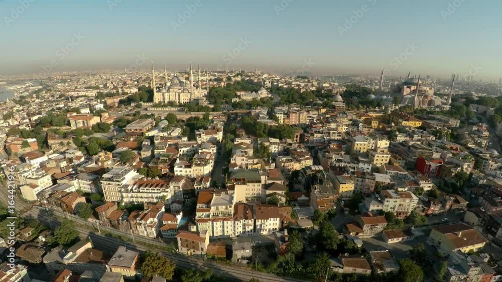 Aerial view. Blue Mosque. Sultan Ahmed Mosque in Istanbul. Turkey. Shot in 4K (ultra-high definition (UHD)).
Aerial view. Blue Mosque. Sultan Ahmed Mosque in Istanbul. Turkey. Shot in 4K (ultra-high definition (UHD)).