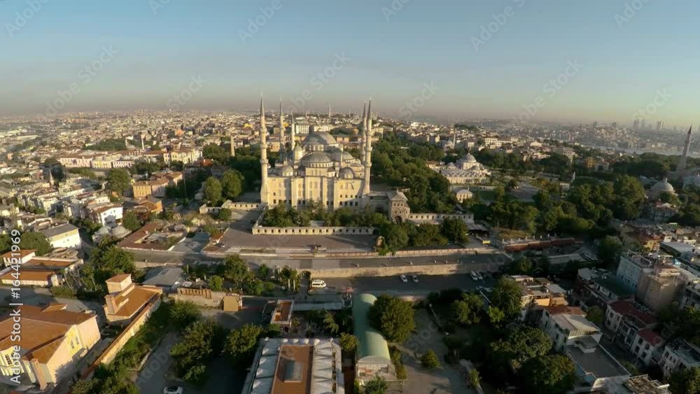 Aerial view. Blue Mosque. Sultan Ahmed Mosque in Istanbul. Turkey. Shot in 4K (ultra-high definition (UHD)).
Aerial view. Blue Mosque. Sultan Ahmed Mosque in Istanbul. Turkey. Shot in 4K (ultra-high definition (UHD)).