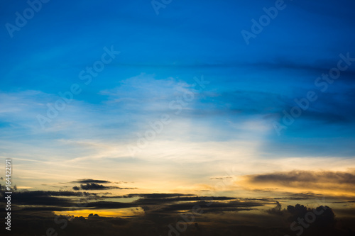 heavenly evening clouds and sky