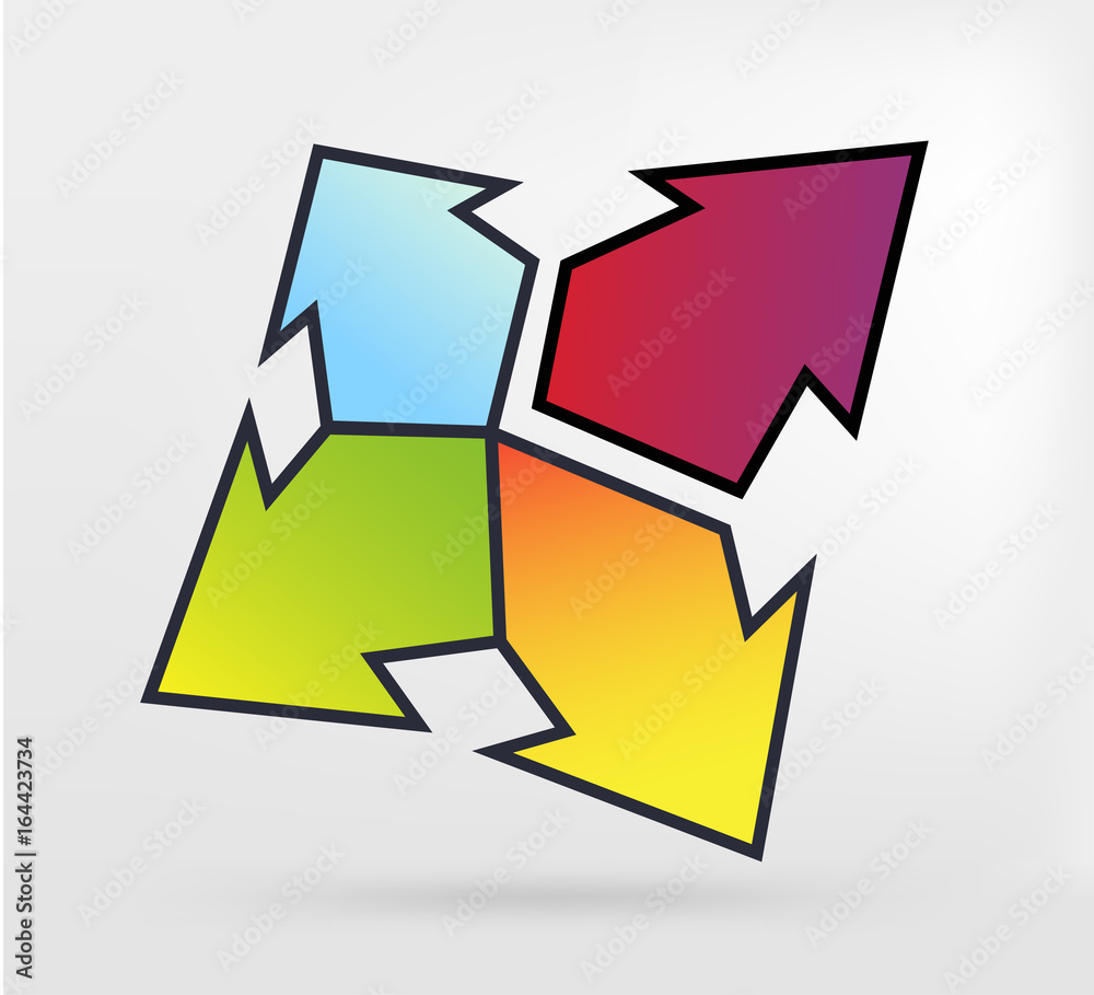 Graphic element arrow Graphic element arrow