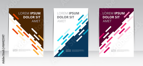Vector abstract design cover report layout brochure poster template.