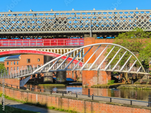 Photography Bridges and channels of the Castlefield, an inner city conservation area, Manche