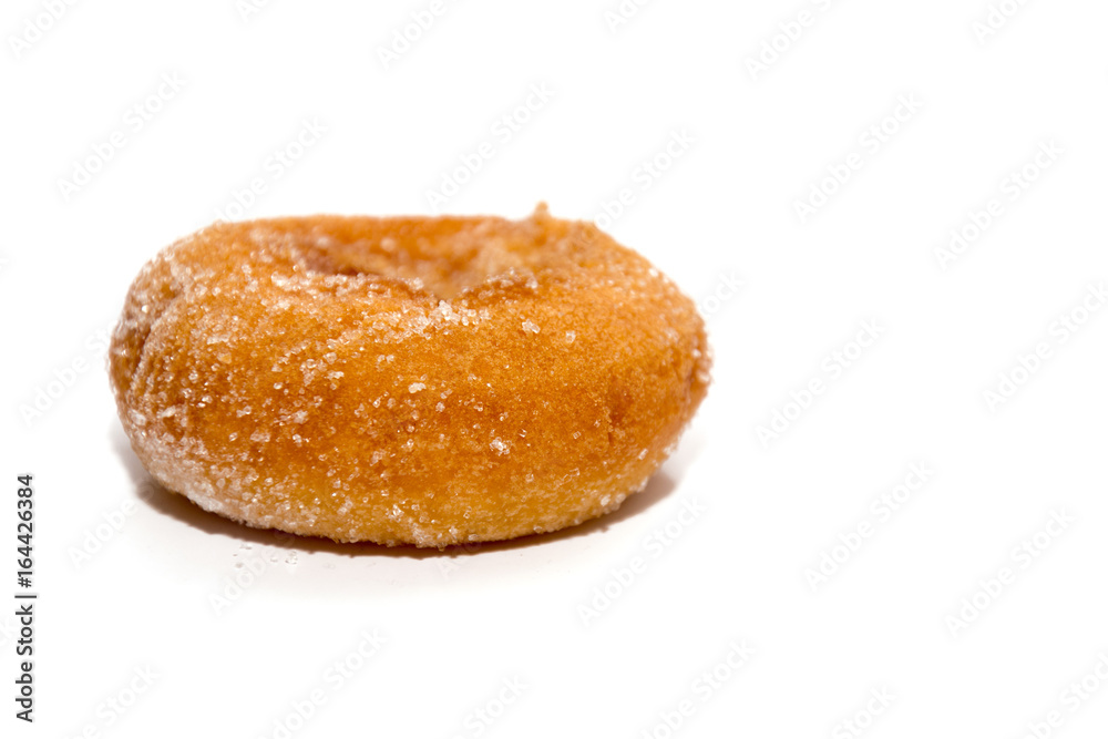 donut on white plate isolated on white donut on white plate isolated on white