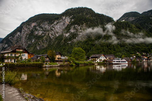 Hallstatt Austria cloudy