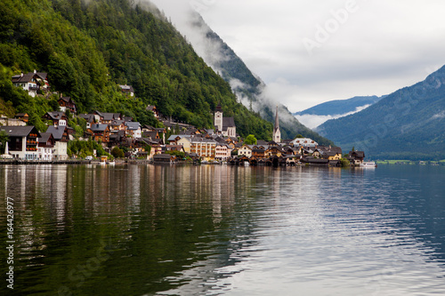 Hallstatt Austria cloudy