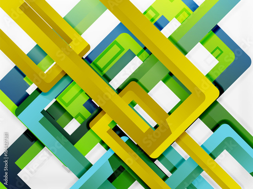 Rectangle tube elements, vector background photo