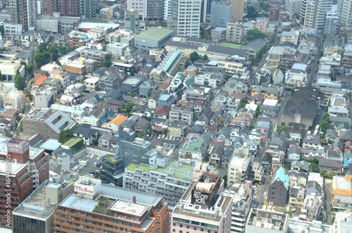 東京 住宅街俯瞰 Stock Photo Adobe Stock