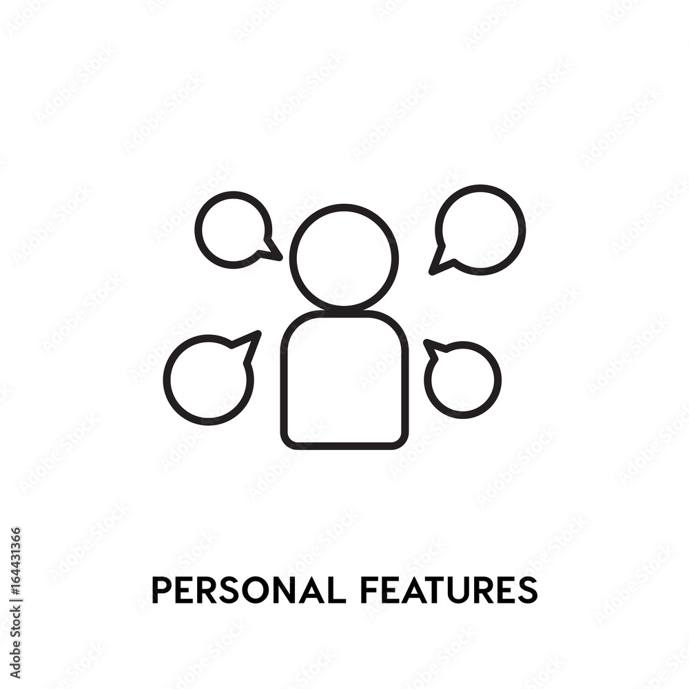 Personal Features Vector Icon Personal Features Vector Icon