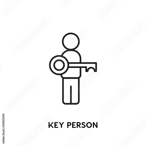 Key Person Vector Icon