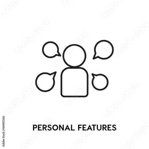 Personal Features Vector Icon