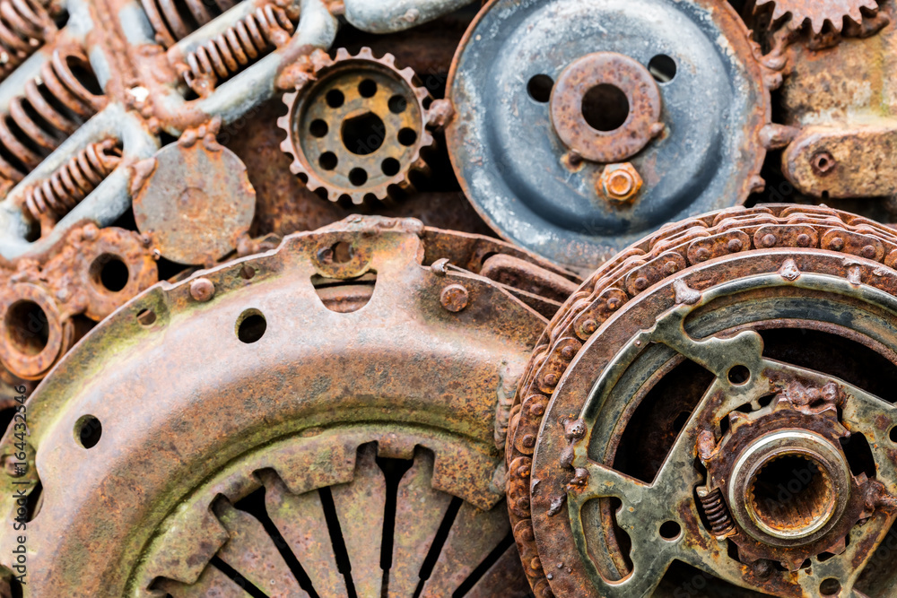 old worn out rusty details of industrial machine old worn out rusty details of industrial machine