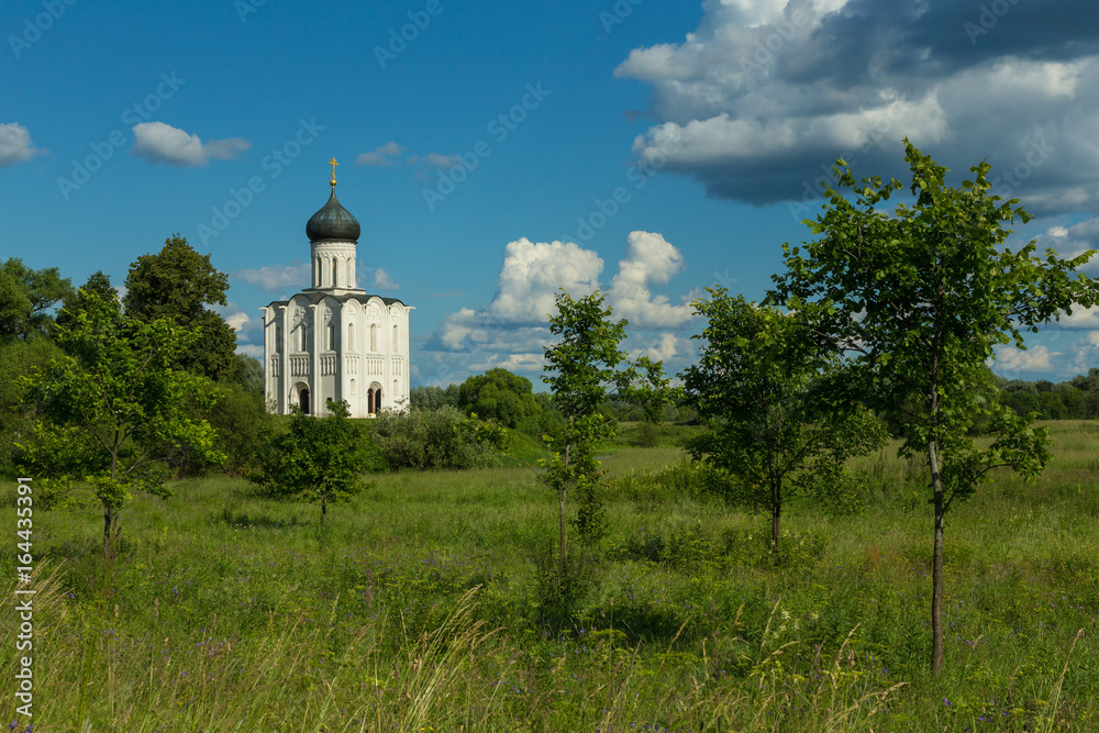 Bogolyubovo, Russia. The Church of the intercession on the Nerl.