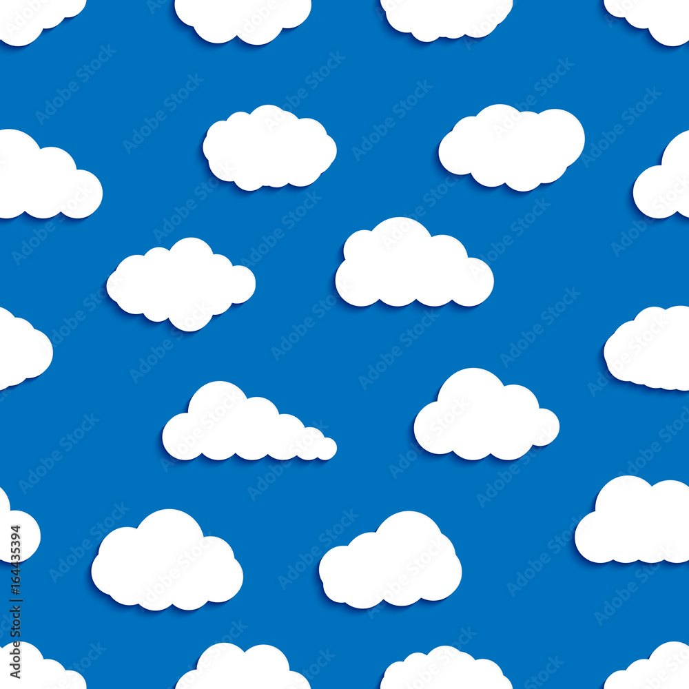  Seamless Pattern Background of Clouds