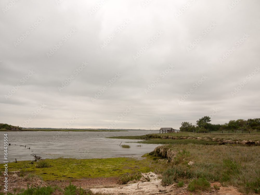 A Coastal Landscape Sea Overcast and Empty