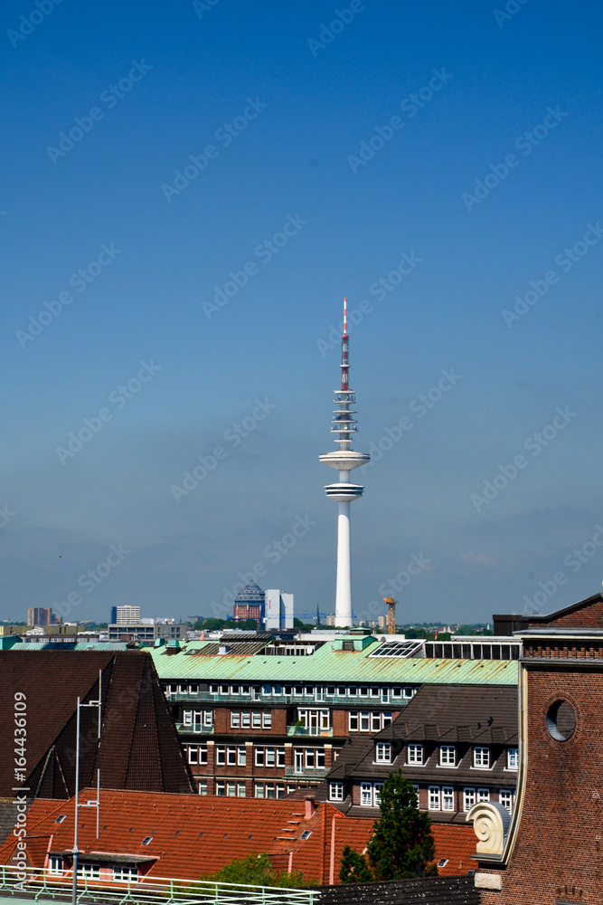 Obraz premium Blick über Hamburg