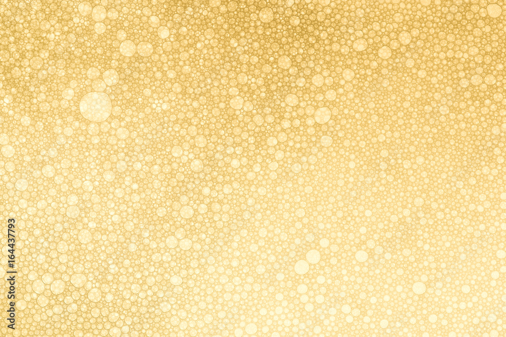 Golden Bubbles Background