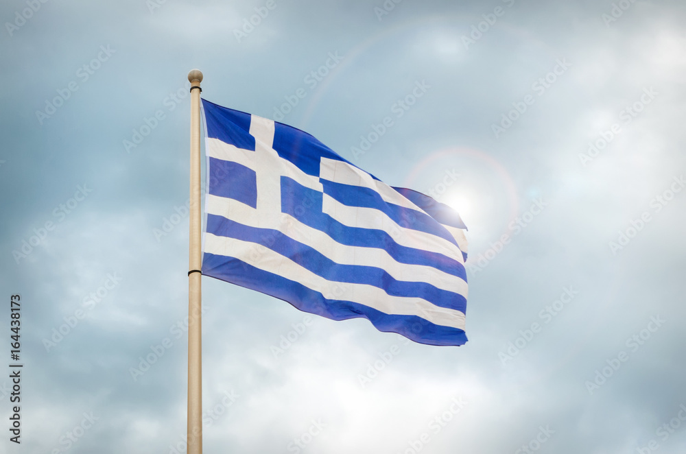 Fototapeta premium greek flag