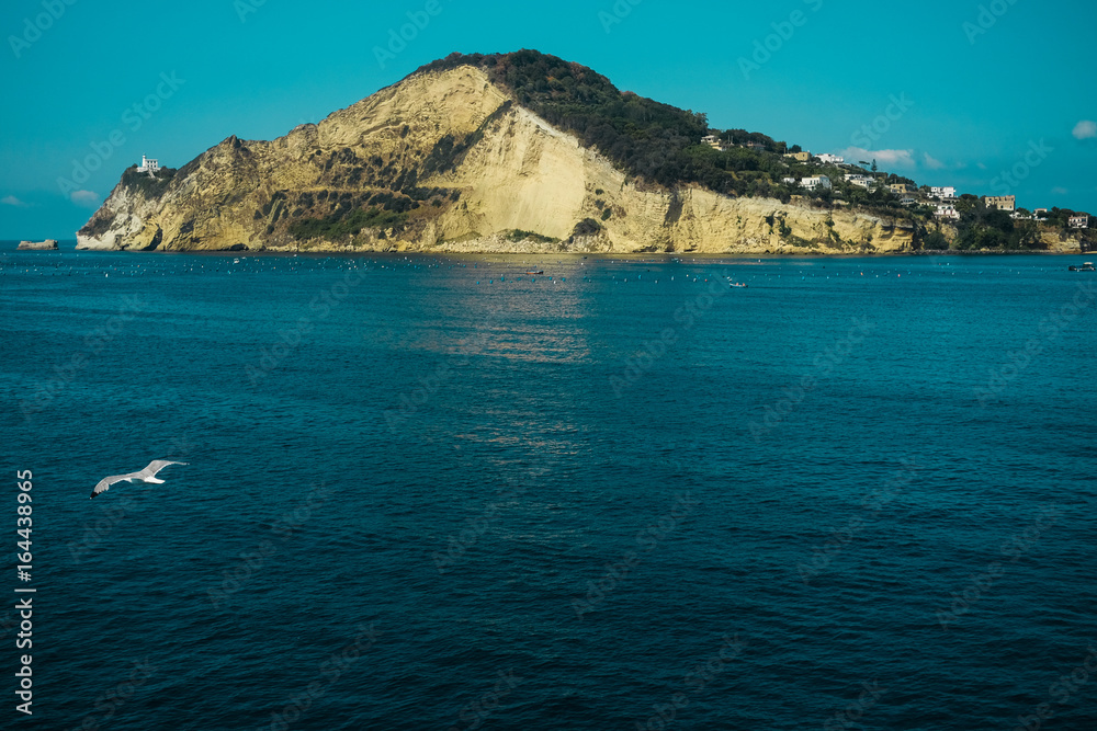 View of Capo Miseno from boat