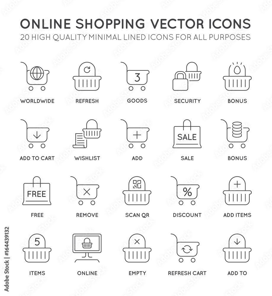 Set of Minimal Shopping Cart Online Vector Line Icons. Perfect Pixel. Thin Stroke. 48x48 pixels. Set of Minimal Shopping Cart Online Vector Line Icons. Perfect Pixel. Thin Stroke. 48x48 pixels.