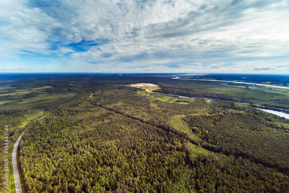 Lielupe river middle reaches, Latvia.