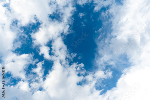 Blue sky with clouds  background.