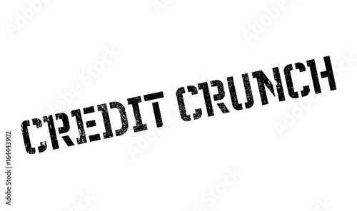 Credit Crunch rubber stamp. Grunge design with dust scratches. Effects can be easily removed for a clean, crisp look. Color is easily changed.
