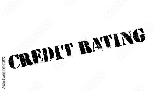 Credit Rating rubber stamp. Grunge design with dust scratches. Effects can be easily removed for a clean, crisp look. Color is easily changed.