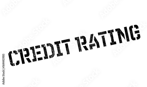 Credit Rating rubber stamp. Grunge design with dust scratches. Effects can be easily removed for a clean, crisp look. Color is easily changed.