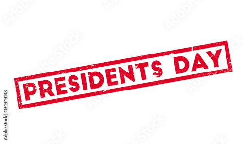 Presidents Day rubber stamp. Grunge design with dust scratches. Effects can be easily removed for a clean, crisp look. Color is easily changed.
