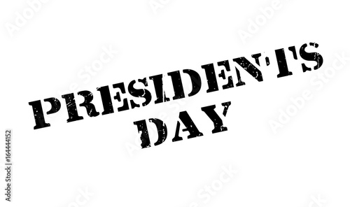 Presidents Day rubber stamp. Grunge design with dust scratches. Effects can be easily removed for a clean, crisp look. Color is easily changed.