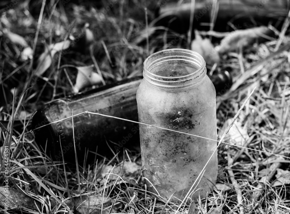 Fototapeta premium Old Glass Jars