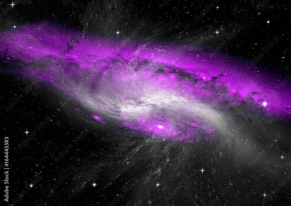 galaxy in a free space galaxy in a free space