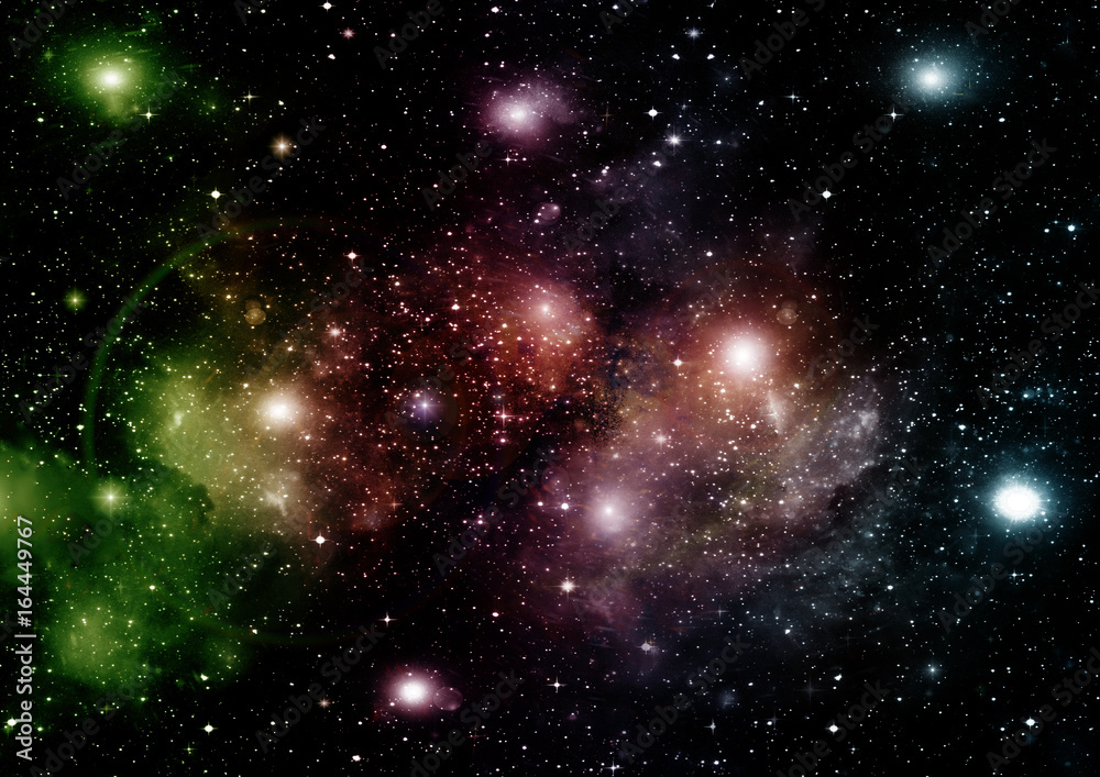 galaxy in a free space galaxy in a free space