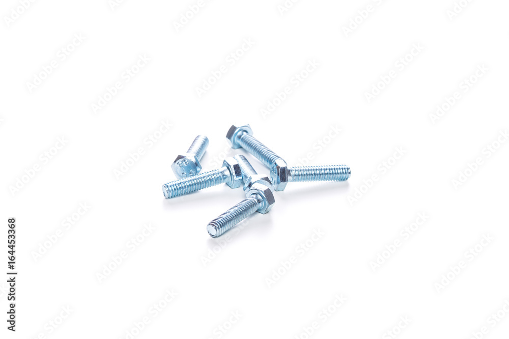 Image of several screws isolated