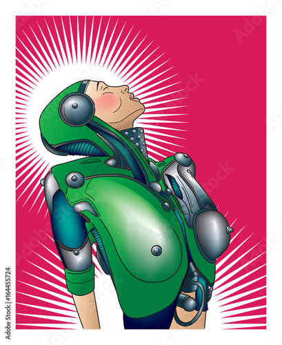 Technologic lady - female automaton