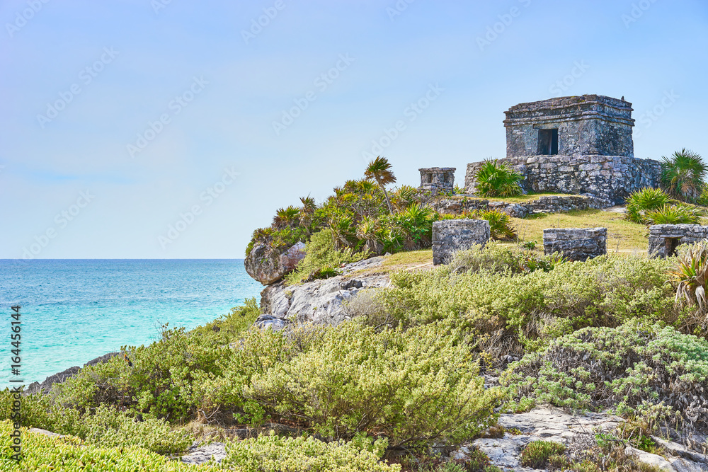 Ruins of Tulum / Caribbean coast of Mexico - Quintana Roo - Cancun - Riviera Maya